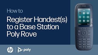 Poly Rove  How to Register Handests to a Base Station  HP Support [upl. by Marianna]