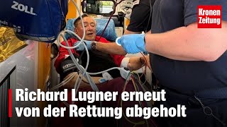 Richard Lugner erneut von der Rettung abgeholt  kronetv NEWS [upl. by Cyrie]