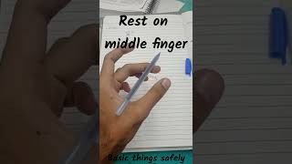 How to hold pen for fast writing safely [upl. by Harald]