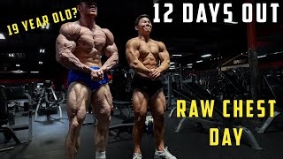 12 DAYS OUT  CHEST DAY W TRISTYN LEE [upl. by Irakab236]