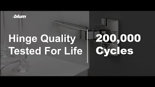 Blum Hinges  Tested for you tested by you  Hinge Quality Tested for Life  200000 Cycles [upl. by Doubler]