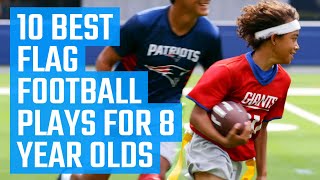 10 Best Flag Football Plays for 8 Year Olds  Flag Football Plays by MOJO [upl. by Lamdin]