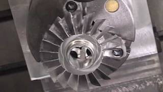 5axis machining an impeller at Magnus Hitech [upl. by Nalhsa489]