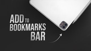 How to Add Things to Your Bookmark Bar on iPad tutorial [upl. by Prebo]