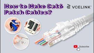 How to Make Cat6 Patch Cables｜VCELINK [upl. by Nerdna]