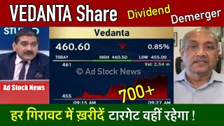 VEDANTA share news todayDividend Demerger Buy or not  Vedanta share latest news [upl. by Hbahsur]