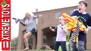 Babysitter Part 2 Ethan And Cole Nerf Wildness with Aunt Jenna Remastered [upl. by Ashley]