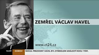 ČT TA 3 Nova  Den kdy zemřel Václav Havel  18122011 [upl. by Walczak714]