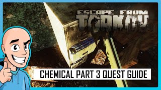 Escape from Tarkov PVE Chemical Part 3 Quest Guide Factory Map  Teaching My Son 26  Full Raid [upl. by Acilegna]