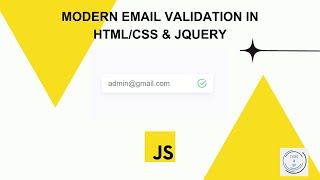 Modern Email Validation in HTML CSS amp jQuery  Best Practices and Pro Tips [upl. by Laing]