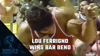 The World’s Strongest Man Classics 1977 Ferrigno wins The Bar Bend [upl. by Nare]