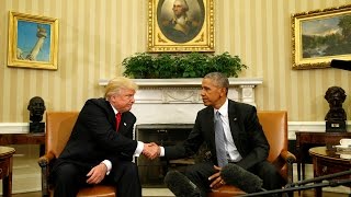 Donald Trump and Obama have ‘excellent conversation’ at White House [upl. by Ziana]