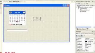 Month Calendar Control in Vbnet  wingslive [upl. by Nnylear]