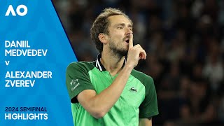 Daniil Medvedev v Alexander Zverev Highlights  Australian Open 2024 Semifinal [upl. by Alexandro]