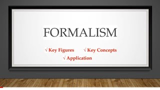 Formalism  Main Figures Key Concepts and Application Literary Criticism [upl. by Kissie744]