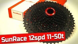 Better than NX Eagle The Cheap 12speed Sunrace MZ90 1150t Cassette For Regular Hub [upl. by Vasta57]