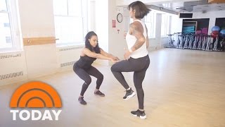 Massy Arias And Chrysten Crockett Share A Partner Workout For Great Results  TODAY [upl. by Klayman691]