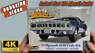 Revell  71 Playmouth Hemi Cuda 426  Unboxing video [upl. by Acimahs]