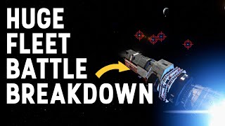 Big PvP Fleet Battle  Draconis Expanse  Space Engineers [upl. by Sianna]