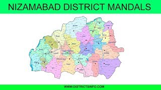 List of mandals in Nizamabad District of Telangana State [upl. by Audres]