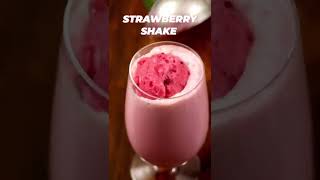 1Min Strawberry Shake Without Strawberries 😳Only 2 Ingredients Thick Creamy Milkshake Recipe shorts [upl. by Corty]