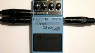 BOSS CEB3 Bass Chorus Demo [upl. by Eceeryt45]