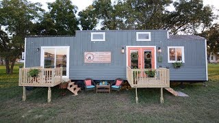 Spacious 384 sq ft Vintage Retreat Tiny House by Hill Country Tiny Houses [upl. by Ocirema]