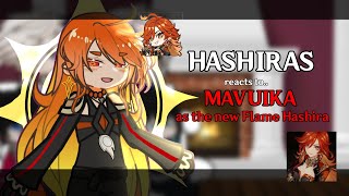 HASHIRAS reacts to Mavuika as the new Flame Hashira  knyxgenshin [upl. by Adyela]