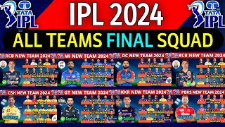 IPL 2024 All Team Squad  IPL 2024 All 10 Teams Players List  RCBCSKMIKKRSRHPBKSGTDCLSGRR [upl. by Atnuahsal]