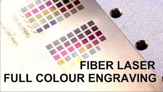 FIBER LASER FULLCOLOUR ENGRAVING TEST [upl. by Ahsimik]