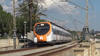 Trenes Playa y Sol Rodalies de Cataluña Barcelona Renfe Cercanias Mercancias Media Distancia [upl. by Yrogiarc]