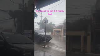 Bad weather can get really bad here typhoon subscribers travel shortvideo [upl. by Marcus551]