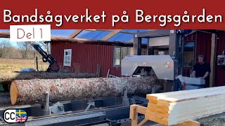 Del 13  Bandsågverk hos Emil på Bergsgården  TrakMet TTP600 Standard med hydraulik [upl. by Bradway655]