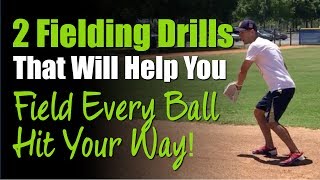 2 Baseball Fielding Drills That Will Help You Field Every Ball That Comes Your Way [upl. by Drarej]