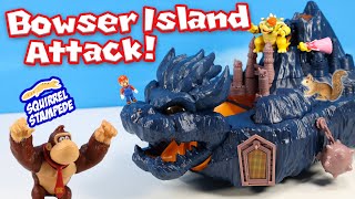 Super Mario Movie Mini Bowsers Island Castle amp Donkey Kongs Arena Sets Review [upl. by Halyhs]