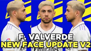 PES 2017 FEDERICO VALVERDE NEW FACE amp HAIRSTYLE UPDATE V2  TATTOO  DOWNLOAD [upl. by Aihsital699]