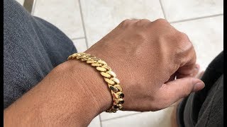 10mm Miami Cuban Link Bracelet DanielJewelryInc Review [upl. by Arnelle]