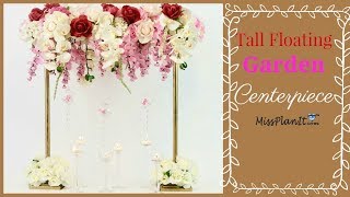 DIY Tall Floating Garden Wedding Centerpiece  Vintage Wedding  DIY Tutorial [upl. by Jon]