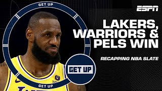 NBA Recap 💥 Lakers over Clippers in OT Warriors get by Kings Zion has near tripledouble  Get Up [upl. by Yro]