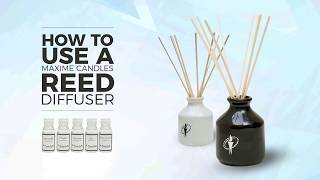 How to use Reed Diffuser  Maxime Candles [upl. by Oterol776]