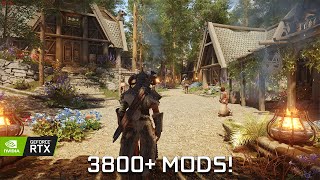 Is This Even Skyrim Anymore 3800 Mods Insane Graphics amp Gameplay Overhaul 4K60FPS [upl. by Marduk]