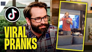 Internet Dad Reviews VIRAL Pranks On Parents [upl. by Bonneau]