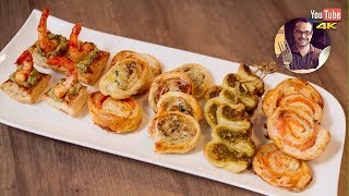 5 RECETTES DE FEUILLETÉS APÉRITIFS  APERO DE NOEL [upl. by Yeh]