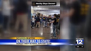 Henley High School soccer team on their way to state championships [upl. by Carlie]