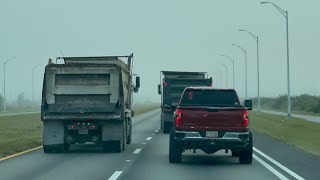 Foggy Morning Commute From Lehigh Acres To Immokalee Florida [upl. by Mettah]