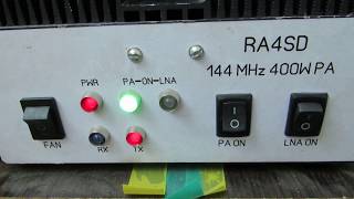 Power amplifier 144 MHz 350W 4RA80H1415M1 [upl. by Darin348]