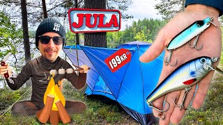 Trying Jula´s Cheapest Tent amp Fishing with the New HiLo 🎣🏕️ [upl. by Ecinhoj]