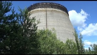 chernobyl 2013 strolling around reactor 5 and 6 visiting their cooling tower [upl. by Bathsheba]