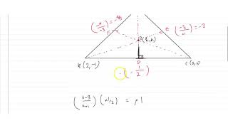 Find the coordinates of the orthocentre of a triangle whose vertices are 1 3 21 and [upl. by Dougall]