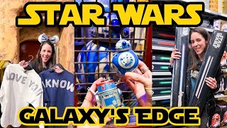 STAR WARS GALAXYS EDGE New Merch Tour January 2024  Hollywood Studios  Walt Disney World [upl. by Lidaa790]